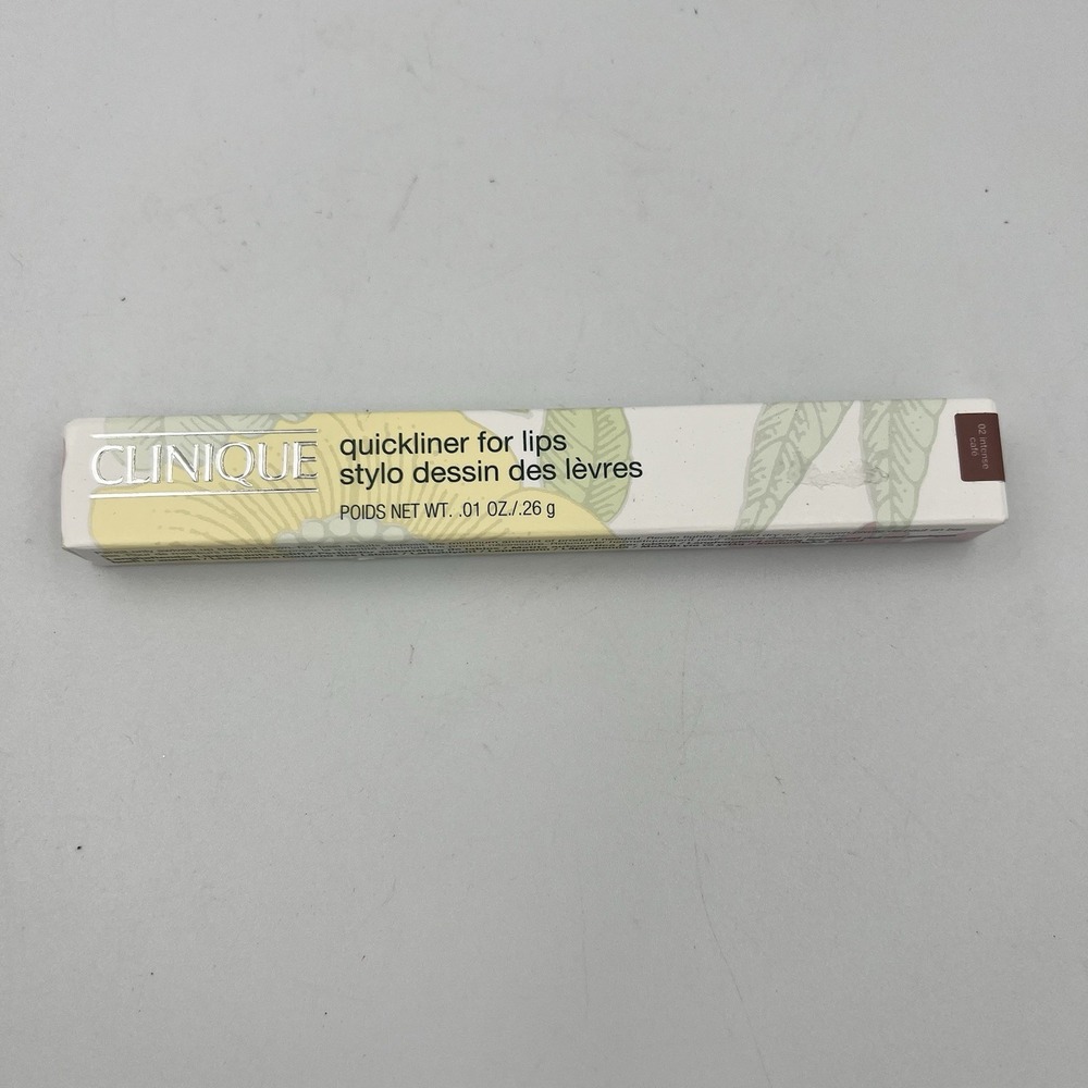NEW! Clinique Quickliner for Lips 02 Intense Cafe 0.01 oz Full Size